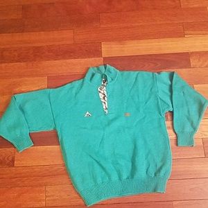 Vintage aqua blue wool sweater